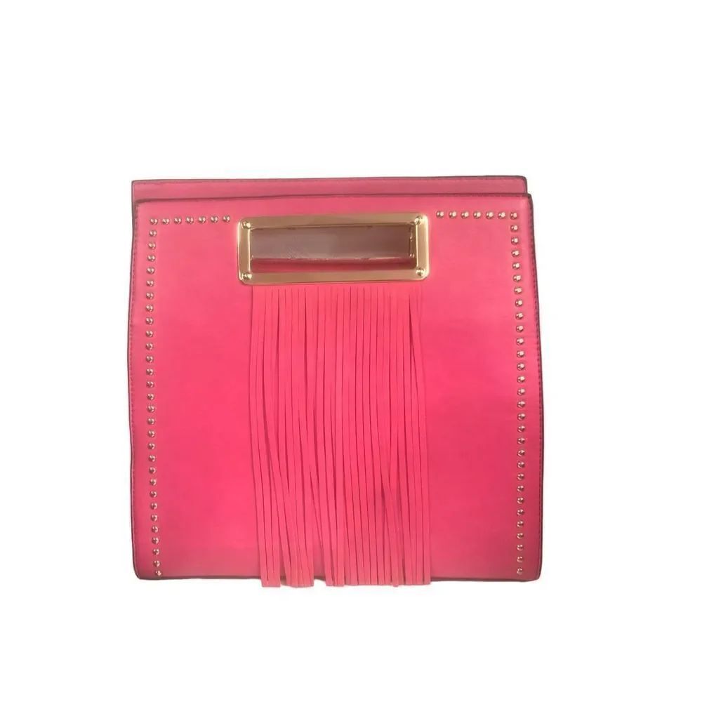 Fringe Detail Studded Statement Bag